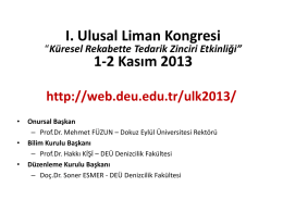 Ege Bölgesi İçin Kapasite ve Elleçleme Tahminleri Üzerine
