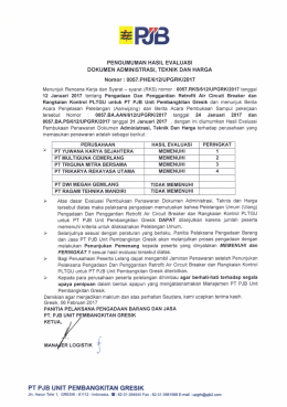 PT PJB UNIT PEMBANGKITAN GRESIK