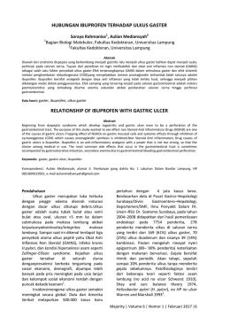 hubungan ibuprofen terhadap ulkus gaster relationship of ibuprofen