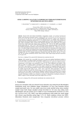 Jurnal Material dan Energi Indonesia