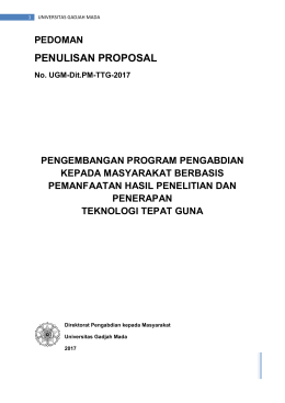 Hibah Teknologi Tepat Guna - Direktorat Pengabdian kepada