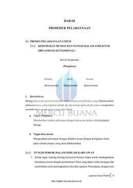 BAB III PROSEDUR PELAKSANAAN