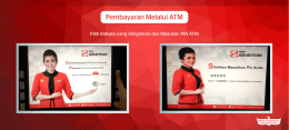 Pembayaran Melalui ATM