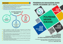 Unduh Brosur PMB Jalur PMDK Mandiri 2016/2017