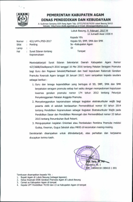pemerintah kabupaten agam dinas pendidikan dan kebudayaan