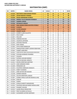 SMP MAT - Perguruan Kristen Methodist