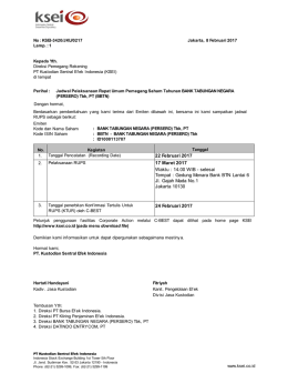 24 Februari 2017 22 Februari 2017 17 Maret 2017 Waktu