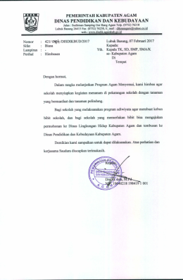 surat lengkap dapat di unduh disini