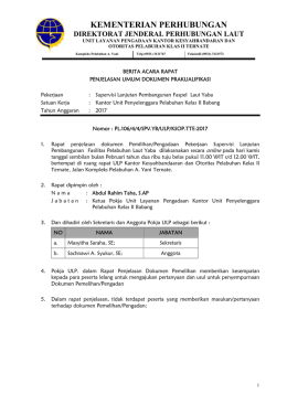 berita acara - LPSE Kementrian Perhubungan