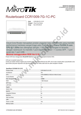 brosur - Mikrotik Indonesia
