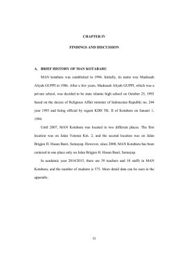 CHAPTER IV FINDINGS AND DISCUSSION A