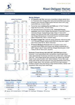 Riset Fixed Income Harian - Samuel Sekuritas Indonesia