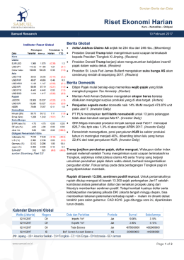 Riset Ekonomi Harian - Samuel Sekuritas Indonesia