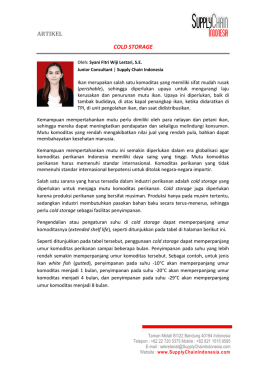 artikel cold storage - Supply Chain Indonesia