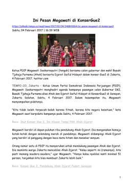 Ini Pesan Megawati di KonserGue2
