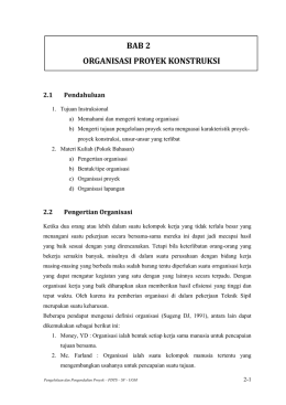 bab 2 organisasi proyek konstruksi