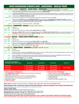 4d3n hongkong disneyland - shenzhen - macau - Hongkong