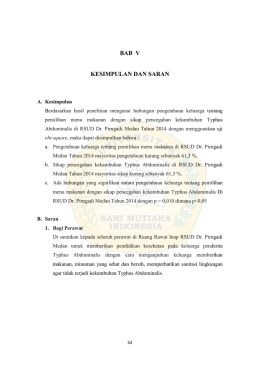 BAB V KESIMPULAN DAN SARAN