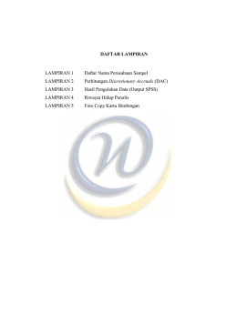 DAFTAR LAMPIRAN LAMPIRAN 1 Daftar Nama Perusahaan