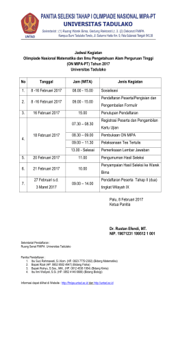 - Universitas Tadulako