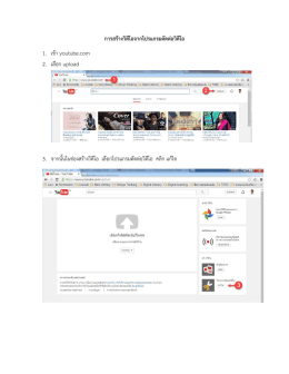 การสร้างวิดีโอจากโปรแกรมตัดต่อวิดีโอ 1. เข้า you