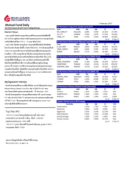 Daily Fund Update - Bualuang Knowledge Sharing