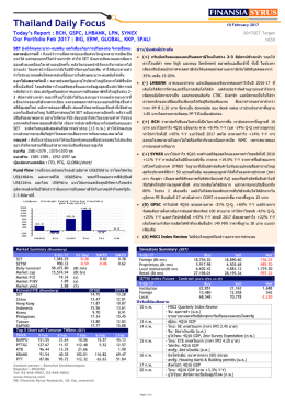 Thailand Daily Focus