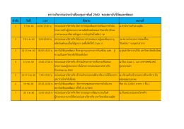 ตำรำงกิจกรรมประจำเดือนกุมภำพันธ์2560 ของสถำบั