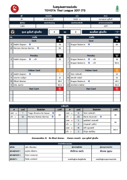 11/02 VS - Thai League