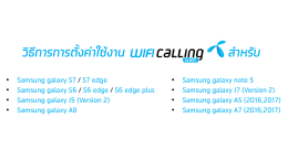 วิธีการการตั้งค่าใช้งาน สาหรับ