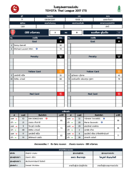 11/02 VS - Thai League