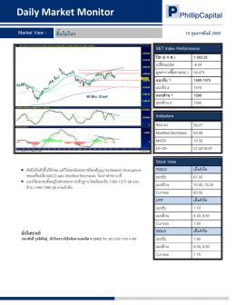 Daily Market Monitor