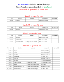 6. โปรแกรมการแข่งขัน SPU รายวัน