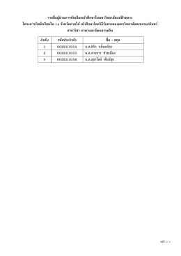 รายชื&Aacute;อผู้ผ่านการคัดเลือกเข้าศึกษาในมหาวิท