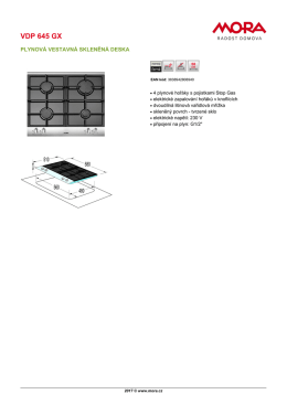 Produktový list VDP 645 GX