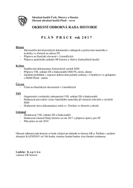 plán práce ORH