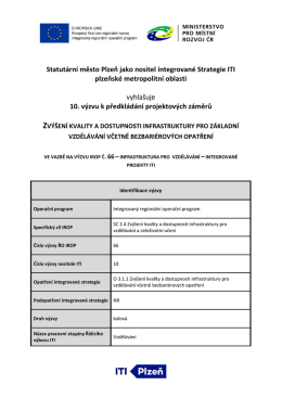 Zvýšení kvality a dostupnosti infrastruktury pro