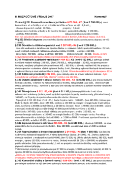 Rozpočtované výdaje 2017-podrobný komentář-1