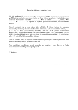 Podpisov&yacute; vzor člena v&yacute;boru společenstv&iacute; vlastn&iacute;ků