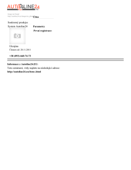 Tisk - Autoline24.eu