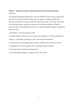 1 Př&iacute;loha 1 - Dotazn&iacute;k pro firmy prod&aacute;vaj&iacute;c&iacute; kompenzačn&iacute; a