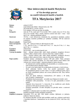 TFA Metylovice 2017