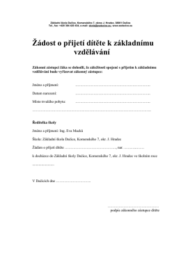 Základní škola Dačice, Komenského 7, okres J