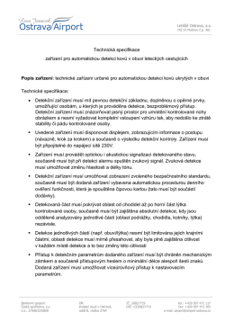 Technick&aacute; specifikace
