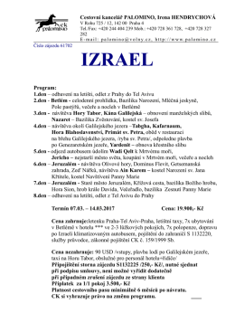 CK Palomino Izrael březen 2017