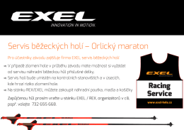 Servis běžeckých holí – Orlický maraton