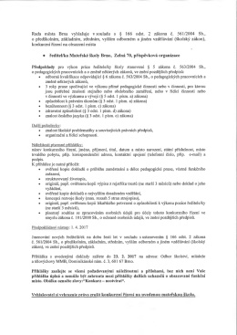 ředitel/ka M&Scaron; Brno, Zeln&aacute; 70