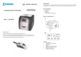 Výrobník ledu PC-EWB 1007 Obj. č.: 120 60 06