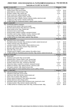 J&iacute;deln&iacute; l&iacute;stek - www.menuexpress.cz,