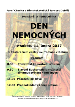 DEN NEMOCN&Yacute;CH pro star&scaron;&iacute; a nemocn&eacute;.